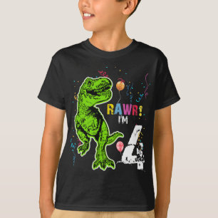 Dinosaur Personalised Birthday T-Rex T-Shirt