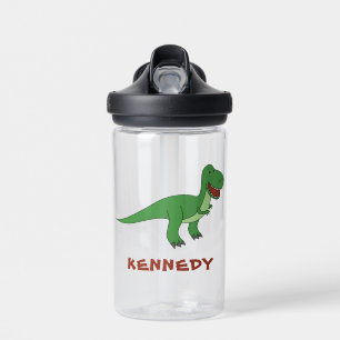 Dinosaur Personalised Custom Name Back To School Water Bottle