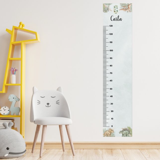 Dinosaur Personalised Name Monogram C Growth Chart (Creator Uploaded)