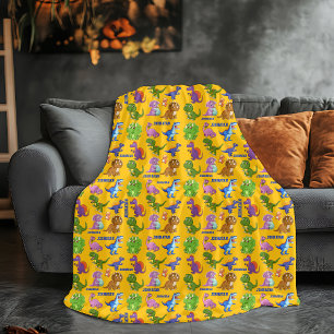 Dinosaur Personalized Name Blanket For Kids