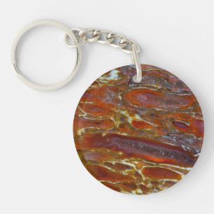 Dinosaur Petrified Bone Key Ring