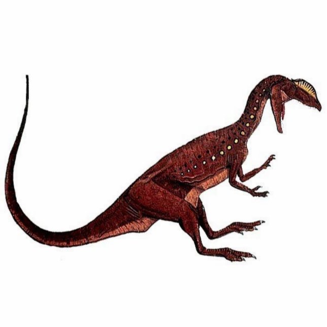 Dinosaur Photo Sculpture Dilophosaurus Greg Paul (Front)