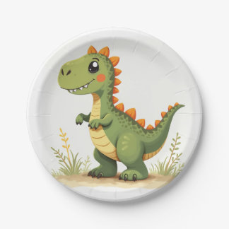 dinosaur picture plate