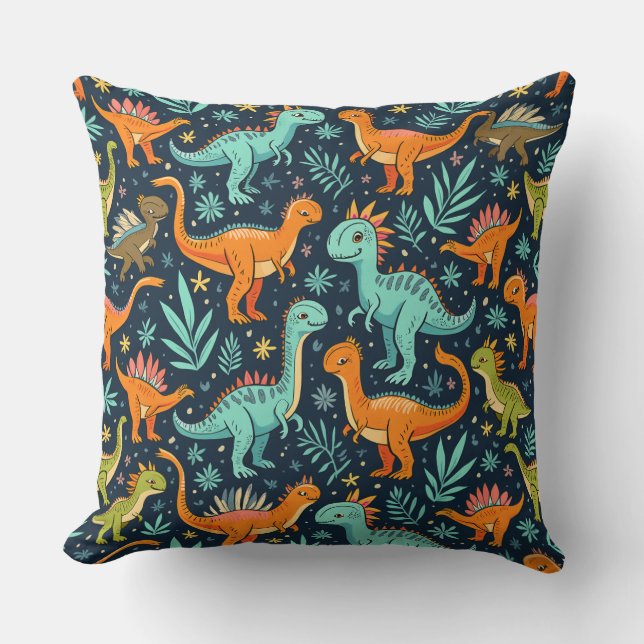 Dinosaur Pillow Cushion (Front)