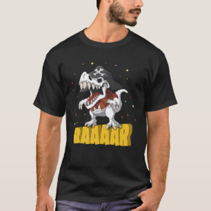 Dinosaur Pirate Rex Fossil Raaaar Girls & Boys Kid T-Shirt