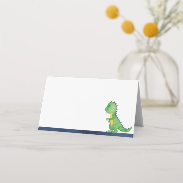 Dinosaur Place Cards / Food Tent Cards (Front)