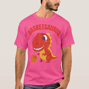 Dinosaur Playing Basketball T-Shirt