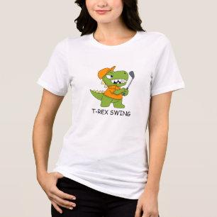 dinosaur playing golf dinosaur golf shirt