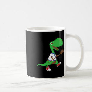 Dinosaur Playing Lacrosse Cool Dino Team Sport Gif Coffee Mug