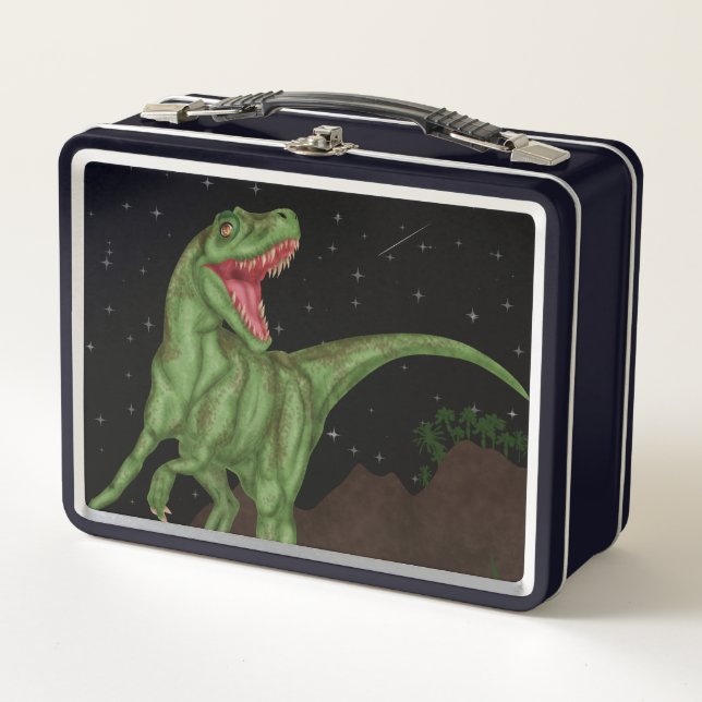 Dinosaur - Prehistoric Night Metal Lunch Box (Front)