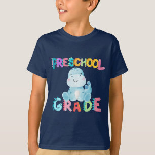 Dinosaur Preschool GRADE Squad teacher School T-Shirt