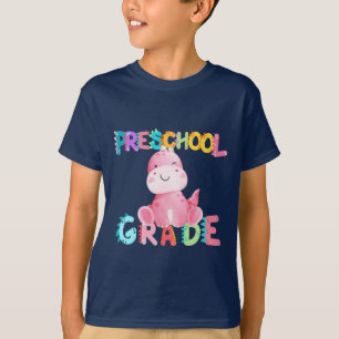 Dinosaur Preschool GRADE Squad teacher School T-Shirt