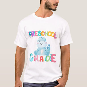Dinosaur Preschool GRADE Squad teacher School T-Shirt