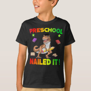 Dinosaur Preschool Graduation Cap Diploma Gift T-Shirt