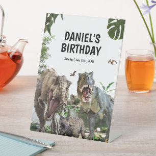 Dinosaur Printable birthday party, Dino Party Pedestal Sign