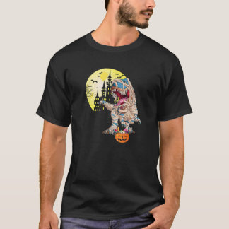 Dinosaur Pumpkin Pumpkin Vampire Boo Scary Witch B T-Shirt