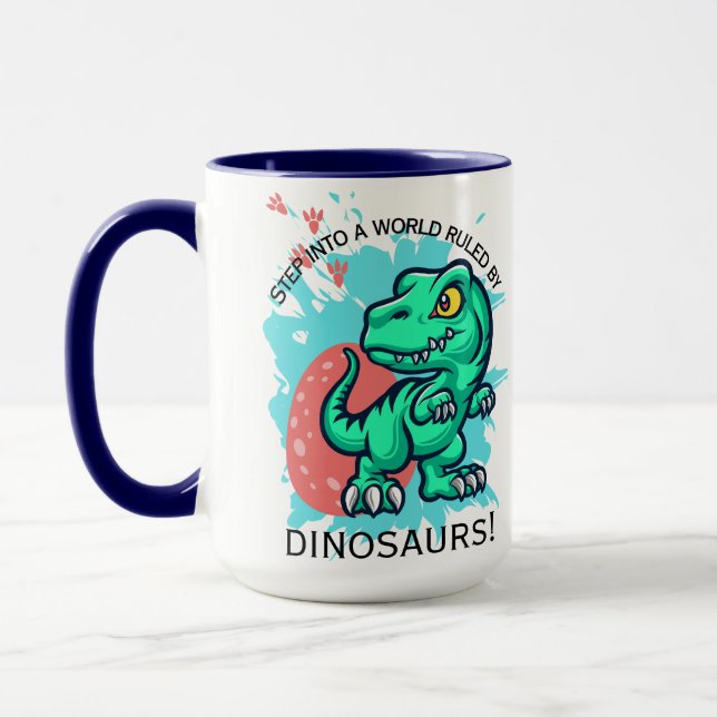 DINOSAUR QUOTE DESIGN MUG (Left)
