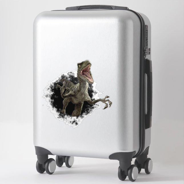 Dinosaur  Rapor Velociraptor Hole Rip (Suitcase)