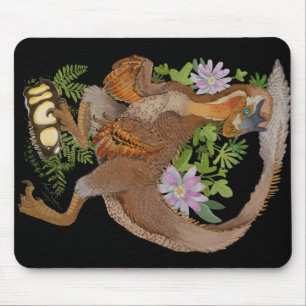 Dinosaur Raptor Jungle Art Mouse Mat