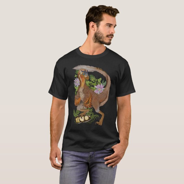 Dinosaur Raptor Jungle T-Shirt (Front Full)