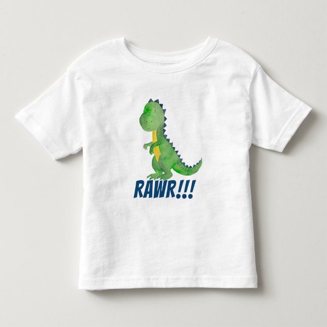 Dinosaur RAWR Shirt - Cute Trex Shirt (Front)