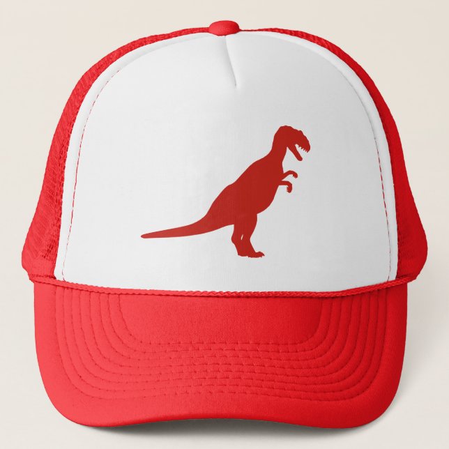 Dinosaur Red Trucker Hat (Front)