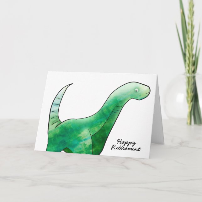 Dinosaur retirement card (Front)