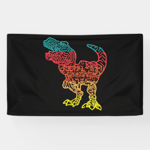 Dinosaur Retro Style Vintage Banner
