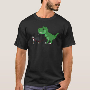 Dinosaur Rex Bernese Cattle Dog T-Shirt