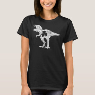 Dinosaur Rex St Patricks Day Shamrock Adults Men B T-Shirt