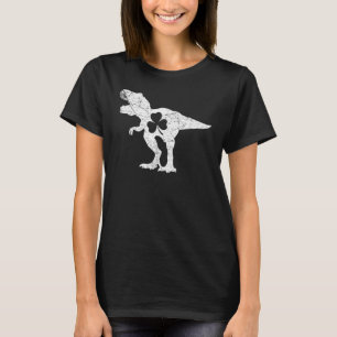 Dinosaur Rex St Patricks Day Shamrock Adults Men B T-Shirt