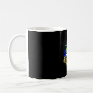 Dinosaur Riding Monster Truck Hanukkah T-Rex Coffee Mug