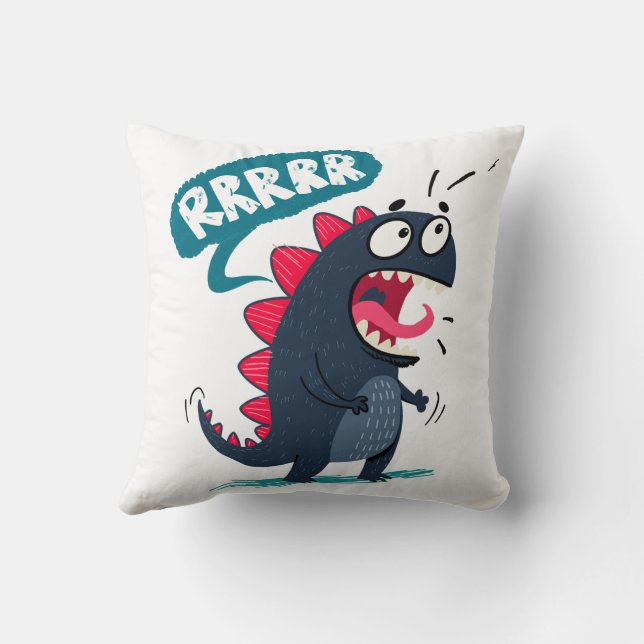 Dinosaur roaring  cushion (Back)