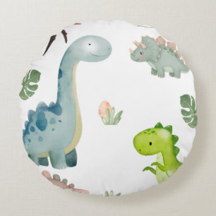 dinosaur round cushion