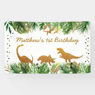 Dinosaur Safari Birthday Banner