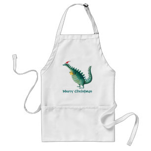 Dinosaur - Santa Claus Helper Standard Apron