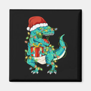 Dinosaur Santa for Boys Girls Christmas Tree Ligh Magnet