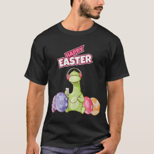 Dinosaur Say Happy Easter Premium Tri-blend  T-Shirt