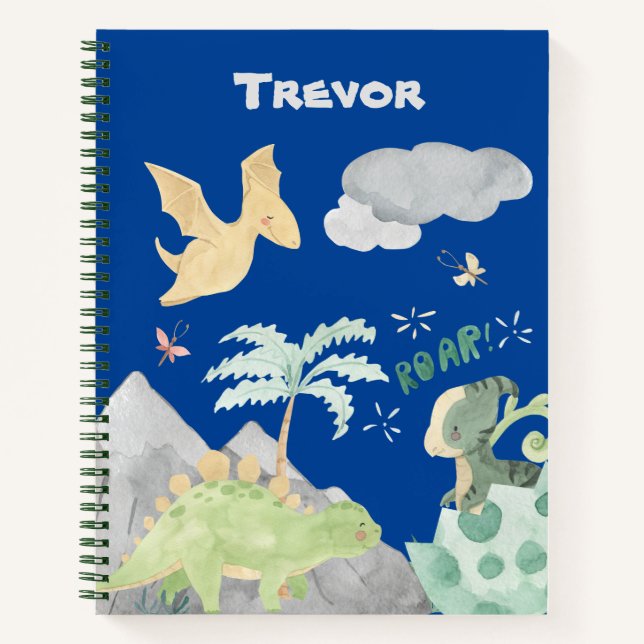 Dinosaur School Notes List Sketch Notebook (Front)
