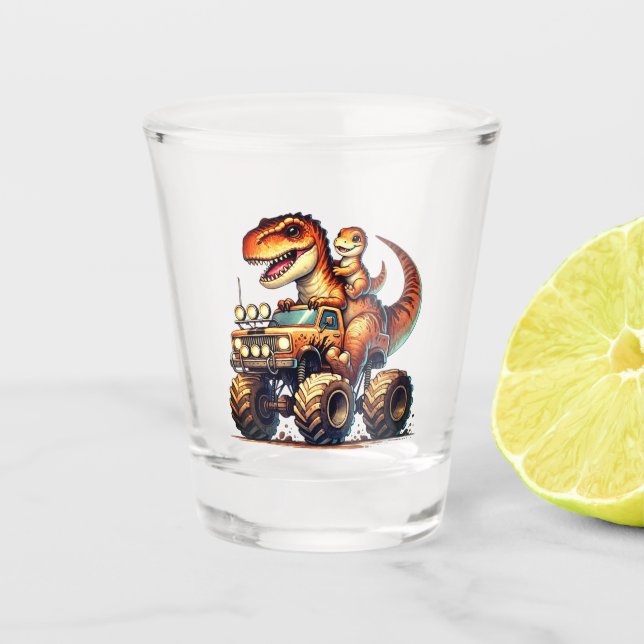 Dinosaur  shot glass (Front)