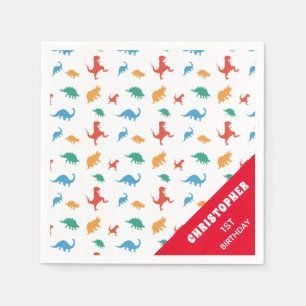 Dinosaur Silhouette Napkin