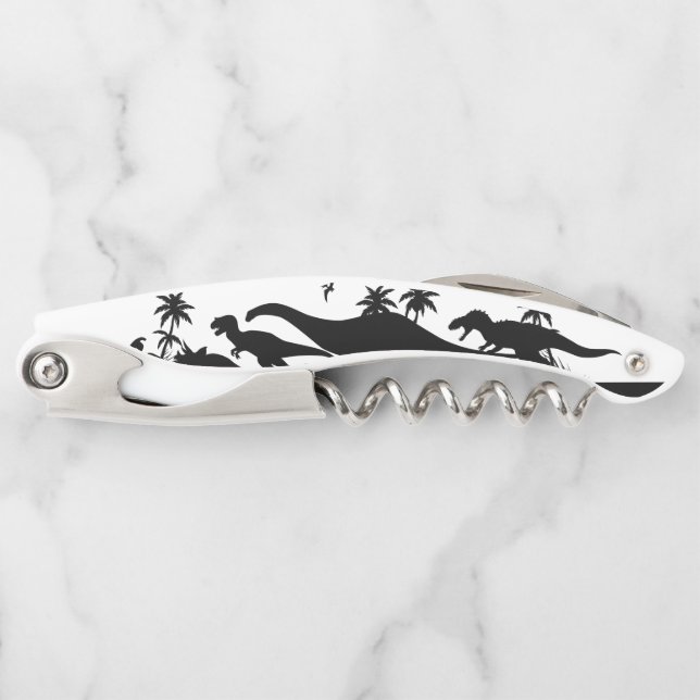 Dinosaur Silhouettes Corkscrew (Front)