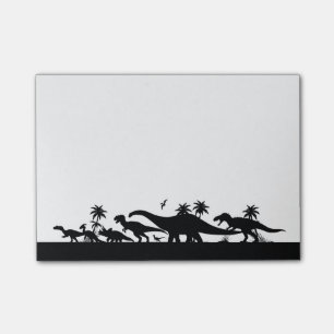 Dinosaur Silhouettes Post-it Notes