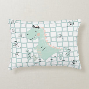 Dinosaur Simple Scandinavian Child Design  Decorative Cushion