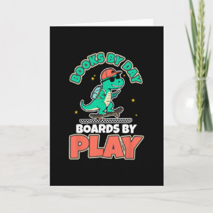 Dinosaur Skateboarding Books Dino Play Fun Activit Card