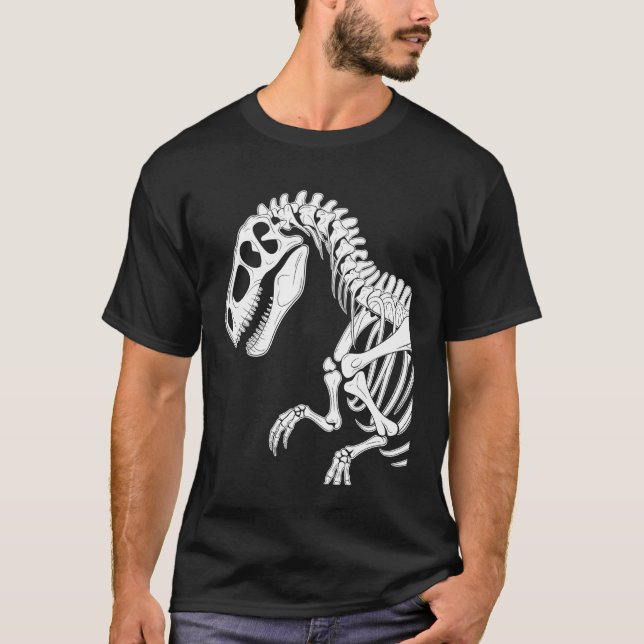 Dinosaur Skeleton Fossil T-Shirt (Front)