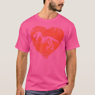Dinosaur Skeleton Shirt  Love T Rex Red Heart Gift