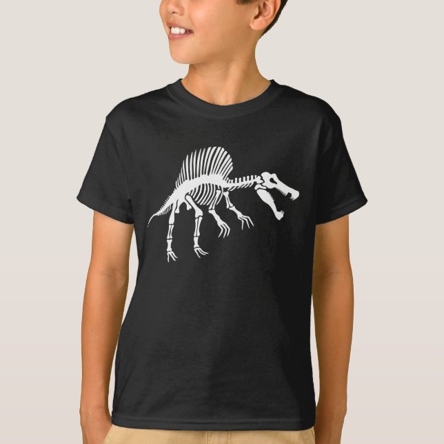 Dinosaur Skeleton Spinosaurus T-Shirt (Front)