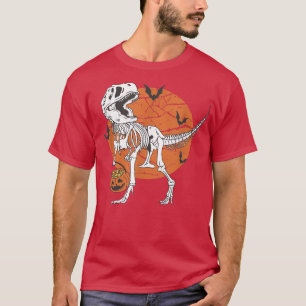 Dinosaur Skeleton Trick or Treat Halloween T-Shirt