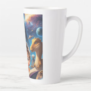 Dinosaur Space Adventure Mug - Kids Reading Book M